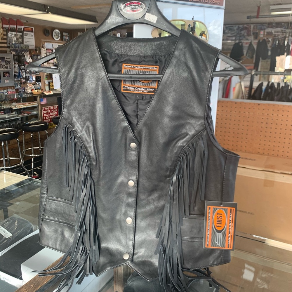 Women’s leather vest